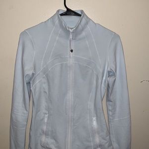 white lululemon fitted jacket
